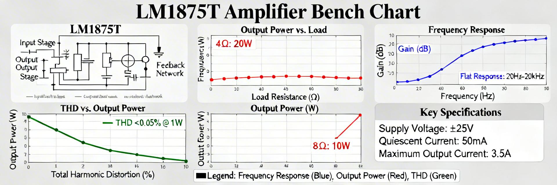 LM1875T Audio Amplifier Report: Specs, Benchmarks & Charts