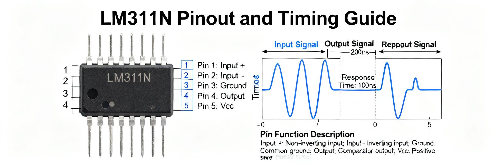 LM311N Comparator: Complete Specs, Pinout & Timing Guide